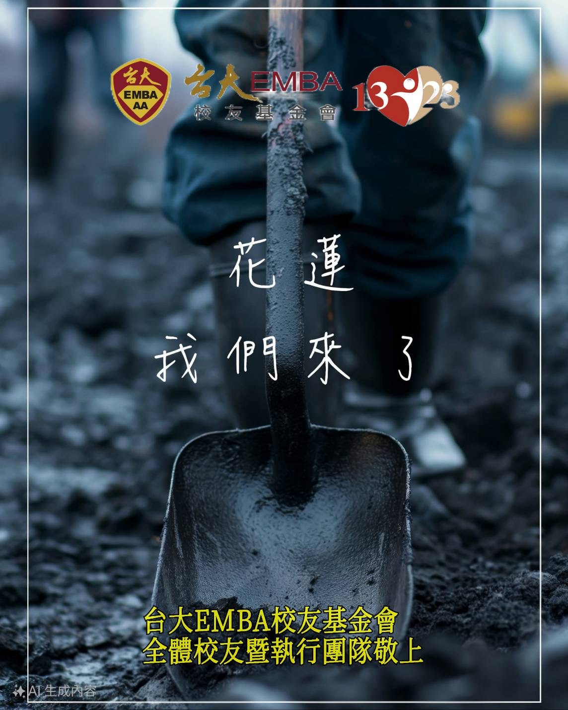 花蓮，我們來了。特別感謝台大 EMBA 所有學長姐的熱情贊助與支援